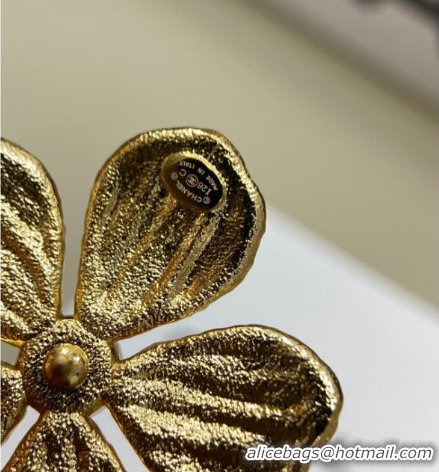 Discount Design Chanel Camellia Bloom Studs Earrings 0108 Gold 2026