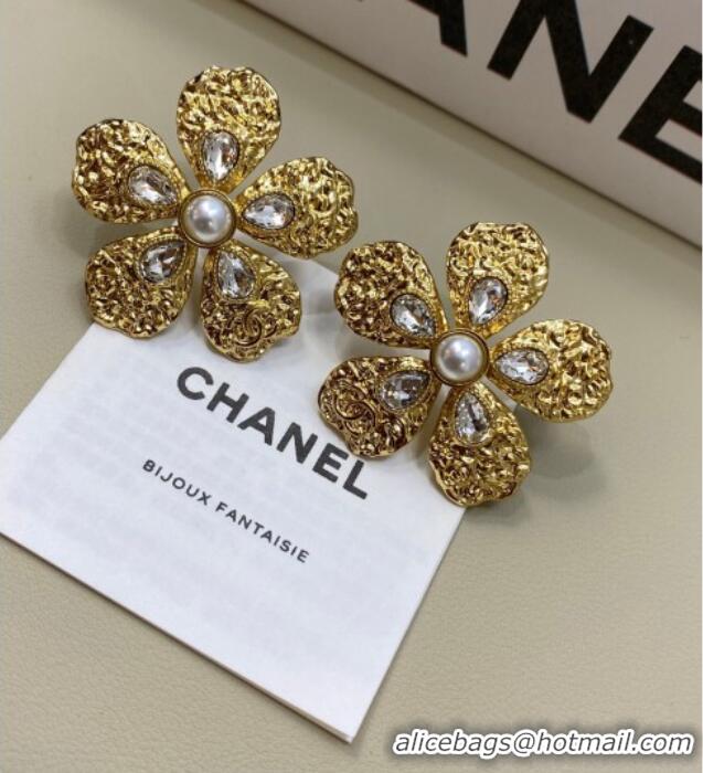 Discount Design Chanel Camellia Bloom Studs Earrings 0108 Gold 2026