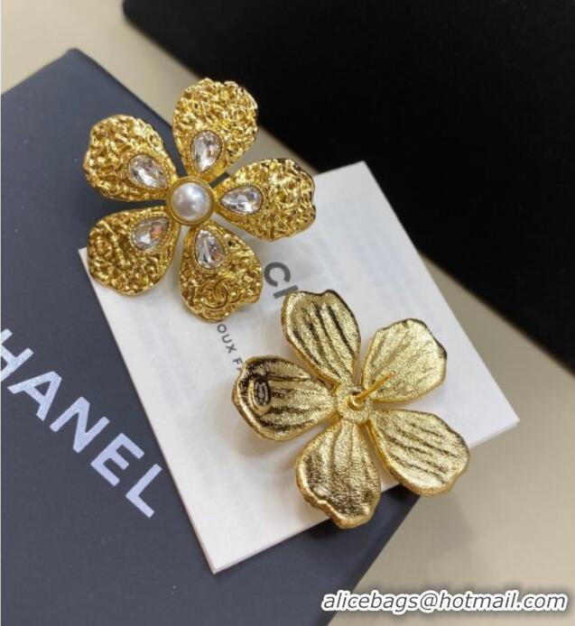 Discount Design Chanel Camellia Bloom Studs Earrings 0108 Gold 2026