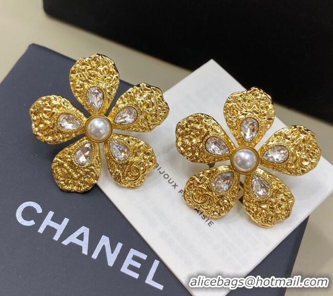 Discount Design Chanel Camellia Bloom Studs Earrings 0108 Gold 2026