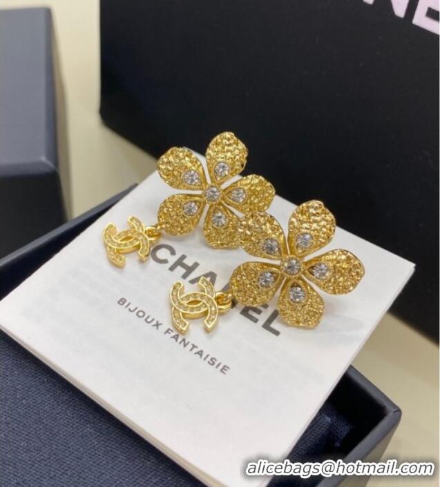 Buy Inexpensive Chanel Camellia Bloom Short Earrings 0108 Gold 2026