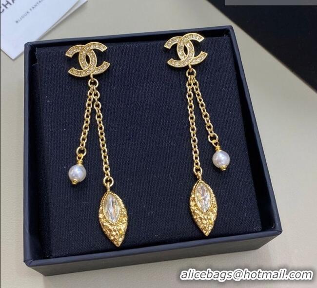 Promotional Chanel Pendant Long Earrings 0108 Gold 2026