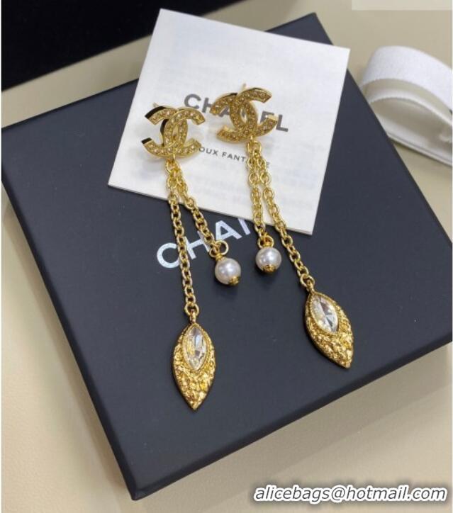 Promotional Chanel Pendant Long Earrings 0108 Gold 2026
