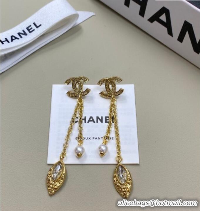 Promotional Chanel Pendant Long Earrings 0108 Gold 2026