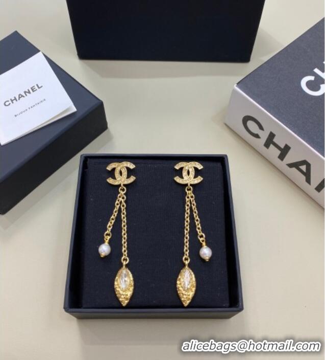 Promotional Chanel Pendant Long Earrings 0108 Gold 2026