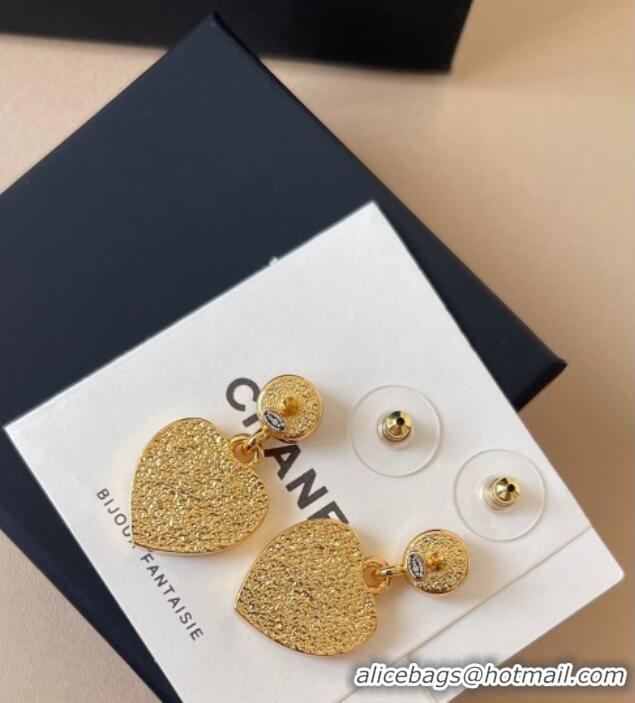 Top Grade Chanel Heart Short Earrings 0108 Black 2026