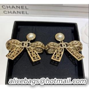 Buy Fashionable Chanel Bow Short Earrings CH010901 2026