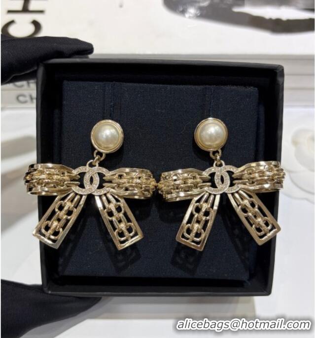 Buy Fashionable Chanel Bow Short Earrings CH010901 2026