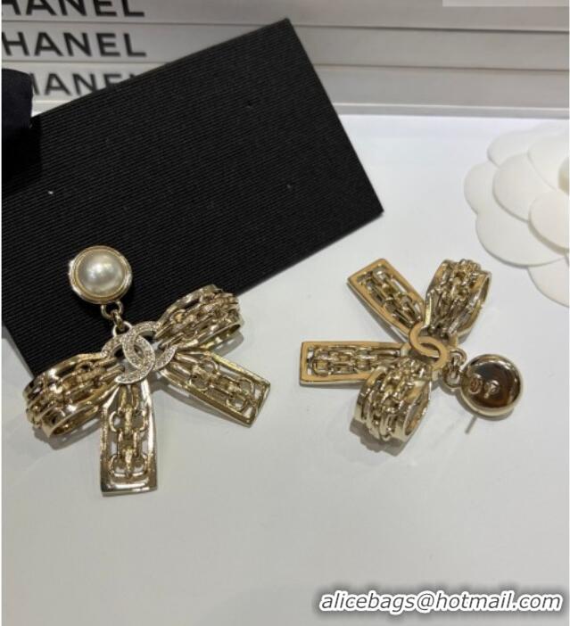 Buy Fashionable Chanel Bow Short Earrings CH010901 2026
