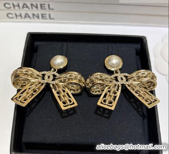 Buy Fashionable Chanel Bow Short Earrings CH010901 2026