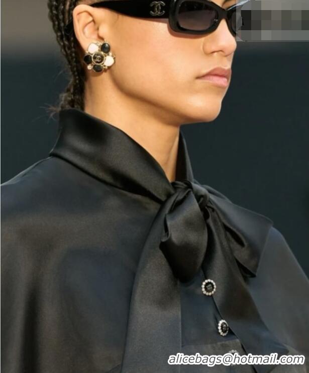 Shop Discount Chanel Stone Bloom Studs Earrings CH010805 Black 2026
