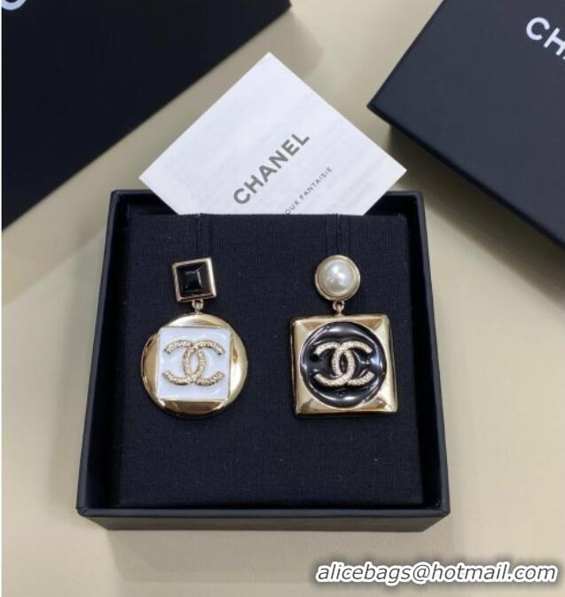 Grade Design Chanel Short Earrings CH011001 White/Black 2026
