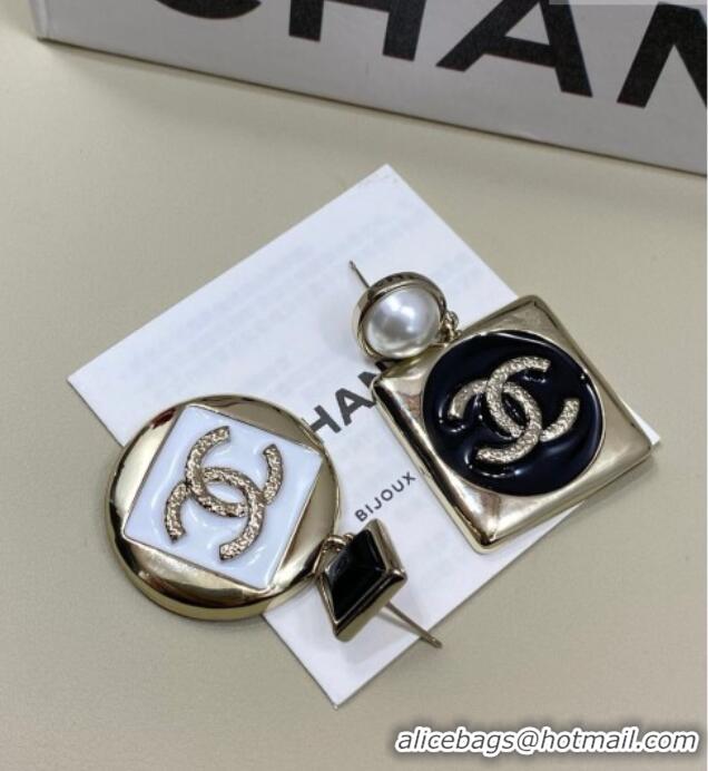 Grade Design Chanel Short Earrings CH011001 White/Black 2026