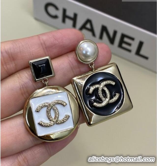 Grade Design Chanel Short Earrings CH011001 White/Black 2026
