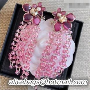 Market Sells Discount Chanel Bloom Earrings CH012703 Pink 2026