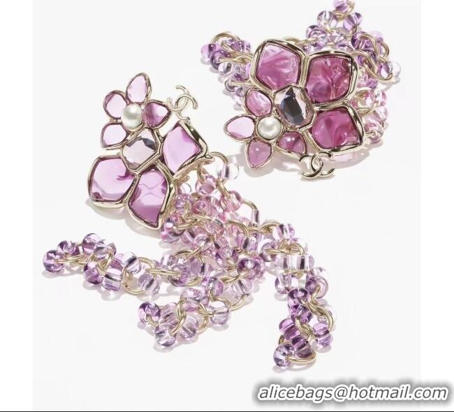 Market Sells Discount Chanel Bloom Earrings CH012703 Pink 2026