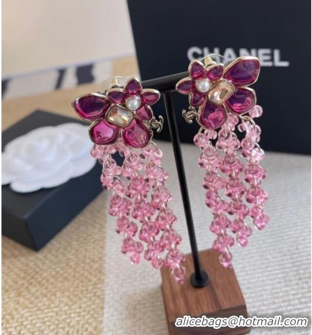 Market Sells Discount Chanel Bloom Earrings CH012703 Pink 2026