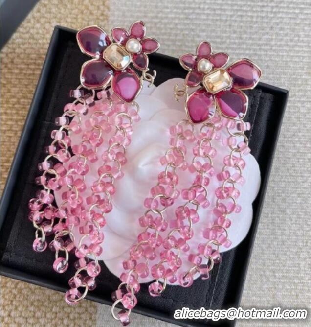 Market Sells Discount Chanel Bloom Earrings CH012703 Pink 2026