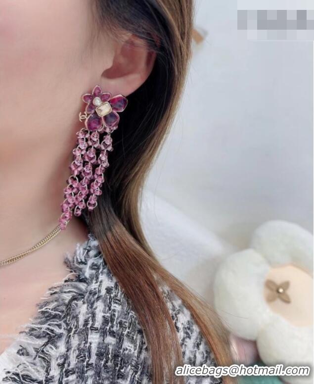 Market Sells Discount Chanel Bloom Earrings CH012703 Pink 2026