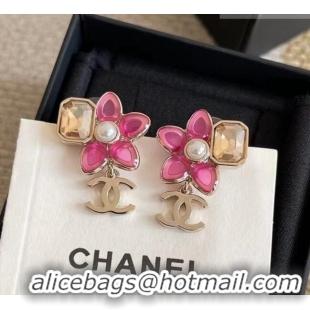 Free Shipping Discount Chanel Bloom Earrings CH012619 Pink 2026