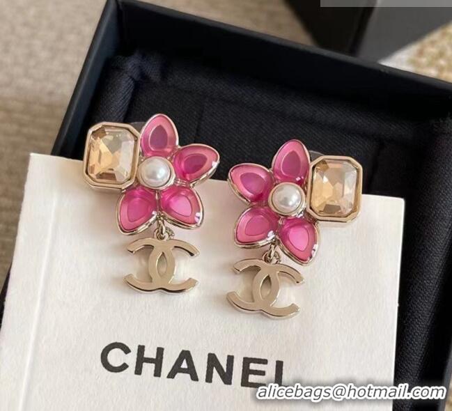 Free Shipping Discount Chanel Bloom Earrings CH012619 Pink 2026