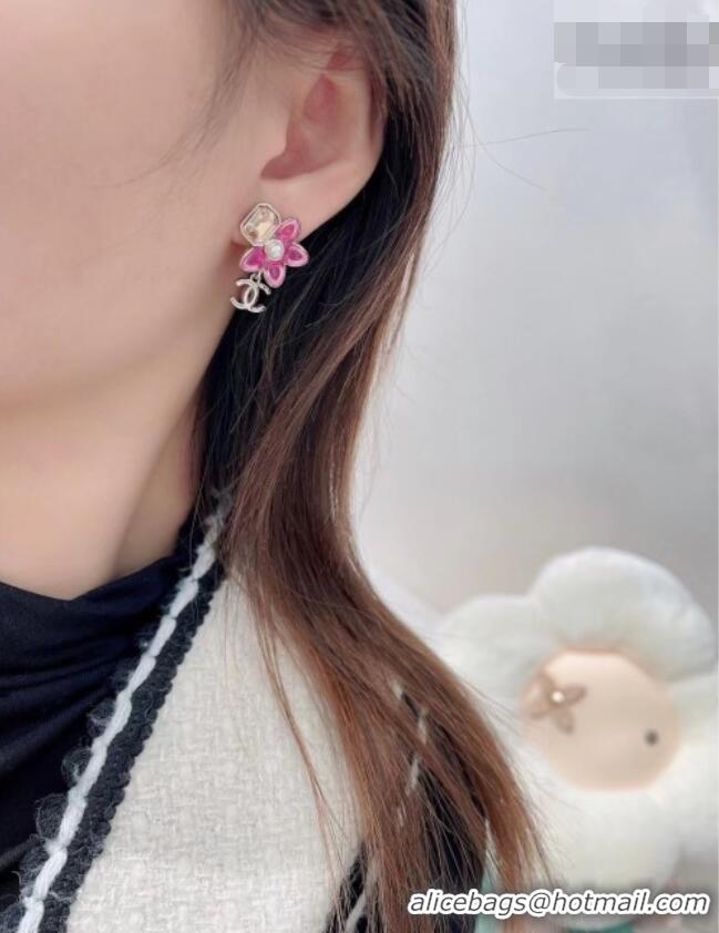 Free Shipping Discount Chanel Bloom Earrings CH012619 Pink 2026
