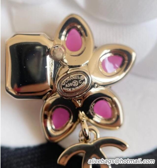 Free Shipping Discount Chanel Bloom Earrings CH012619 Pink 2026