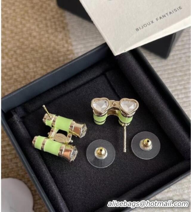 Shop Discount Chanel Bamboo Earrings CH012802 Green 2026