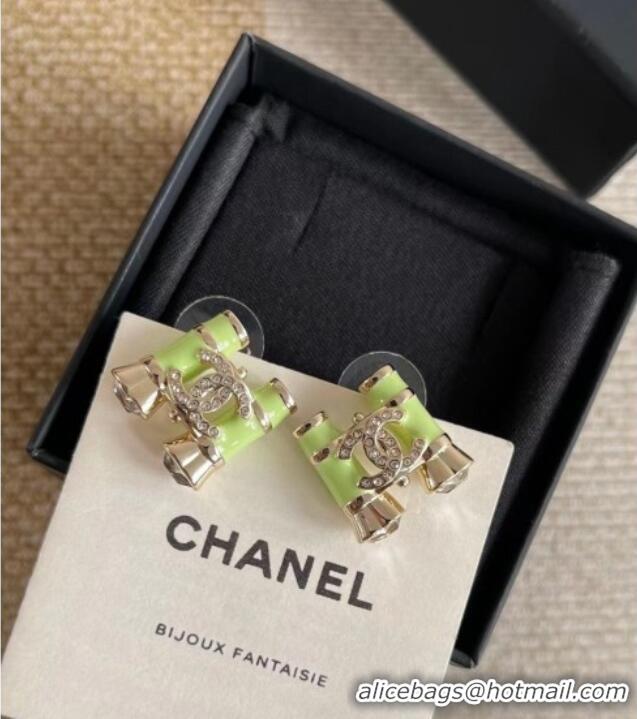 Shop Discount Chanel Bamboo Earrings CH012802 Green 2026