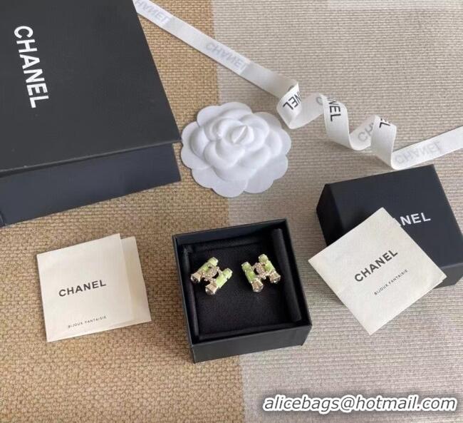 Shop Discount Chanel Bamboo Earrings CH012802 Green 2026