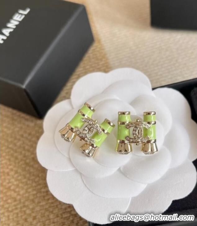 Shop Discount Chanel Bamboo Earrings CH012802 Green 2026