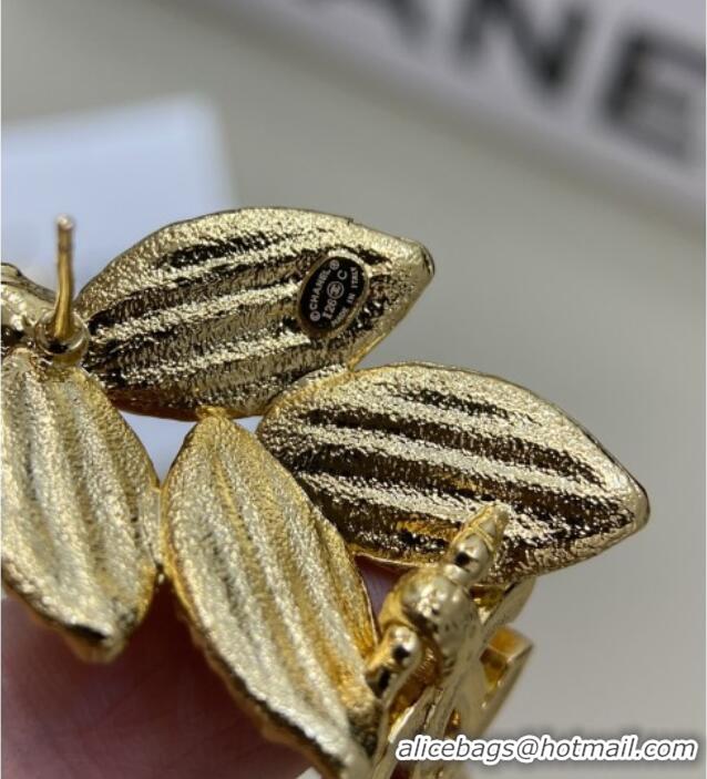 New Fashion Chanel Crystals Earrings CH012812 Gold 2026