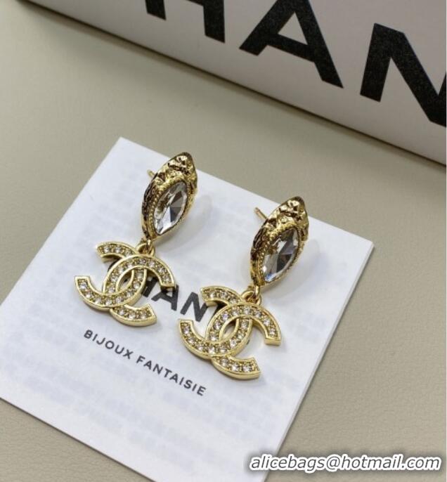 Grade Inexpensive Chanel Crystals Earrings CH012813 Gold 2026