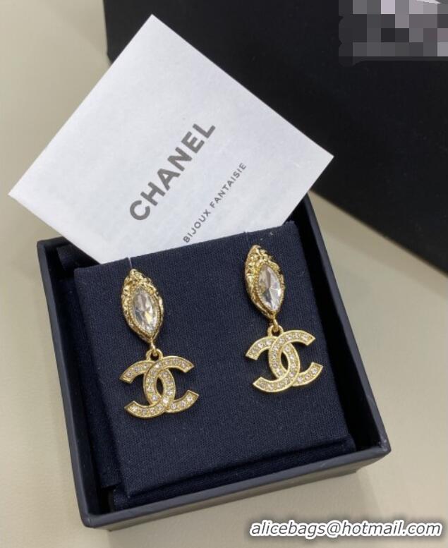 Grade Inexpensive Chanel Crystals Earrings CH012813 Gold 2026