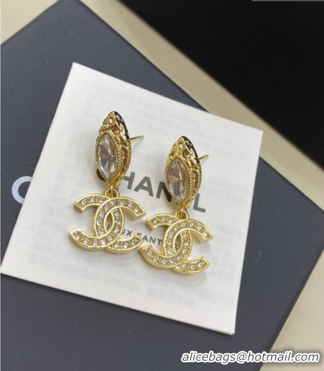 Grade Inexpensive Chanel Crystals Earrings CH012813 Gold 2026