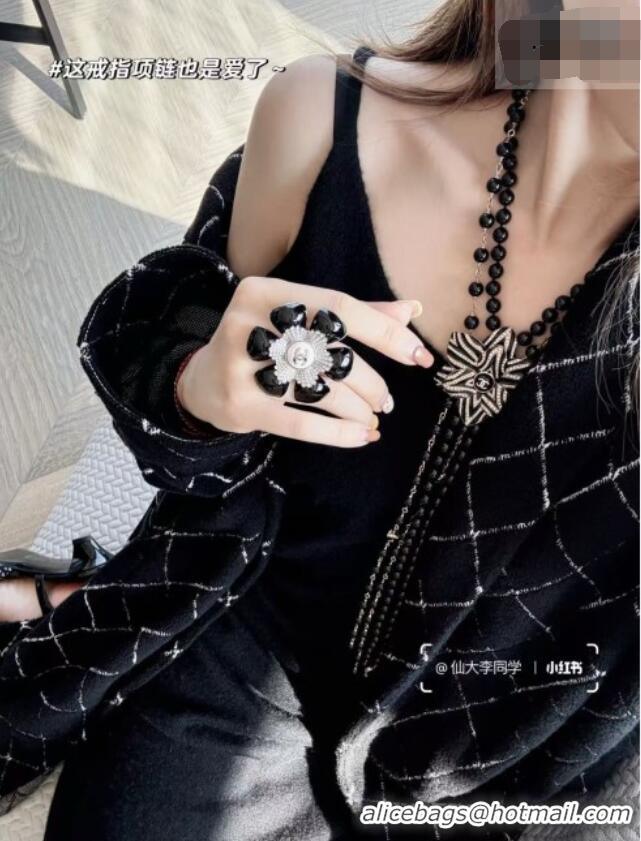 Buy Fashionable Chanel Bloom Earrings CH013001 Black 2026
