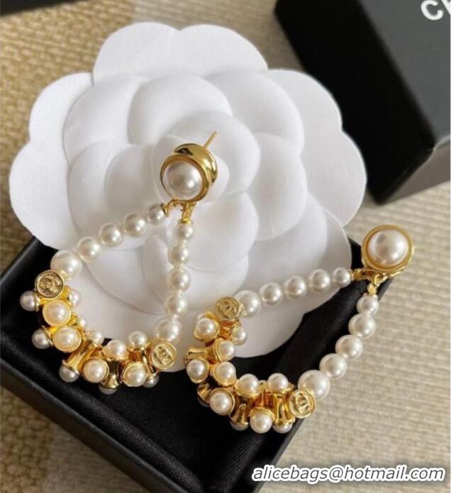 Stylish Discount Chanel Pearls Earrings CH032014 2026