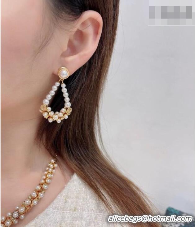Stylish Discount Chanel Pearls Earrings CH032014 2026