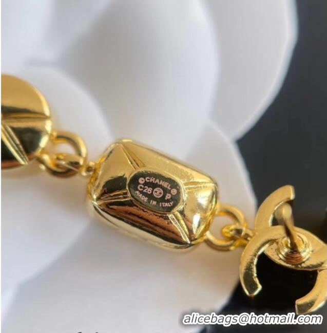 Buy Fashionable Chanel Short Earrings CH032021 Strass/Gold 2026