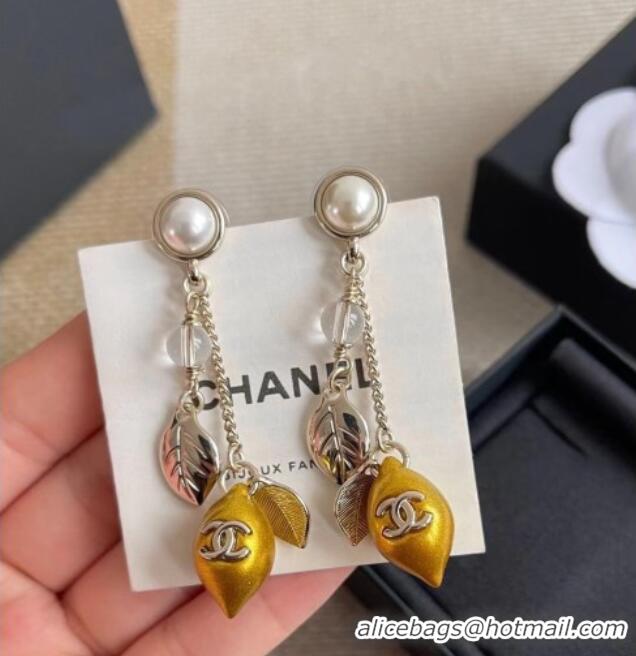Free Shipping Discount Chanel Yellow Lemon Earrings CH032024 2026