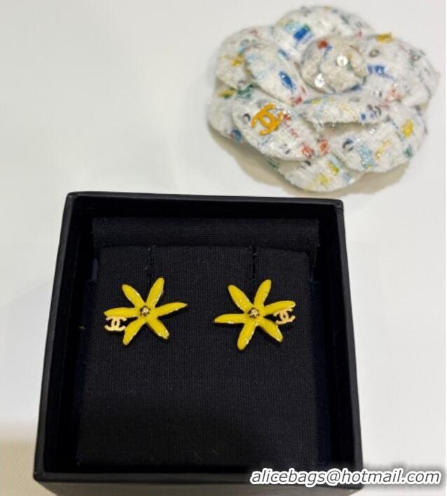 Modern Classic Chanel Bloom Studs Earrings CH032023 Yellow 2026