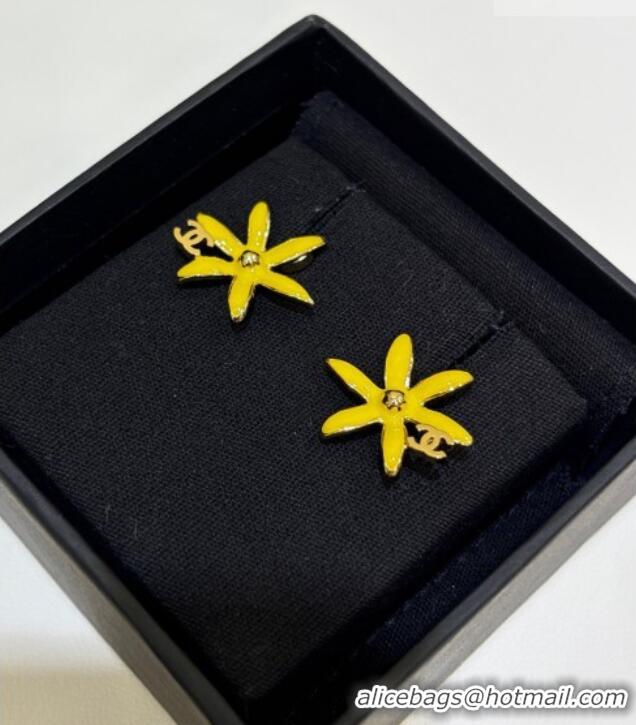 Modern Classic Chanel Bloom Studs Earrings CH032023 Yellow 2026