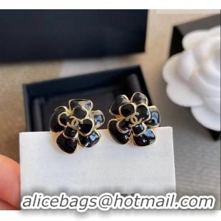 Reasonable Price Chanel Camellia Studs Earrings CH032028 Black 2026