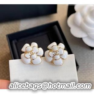 New Fashion Chanel Camellia Studs Earrings CH032028 White 2026