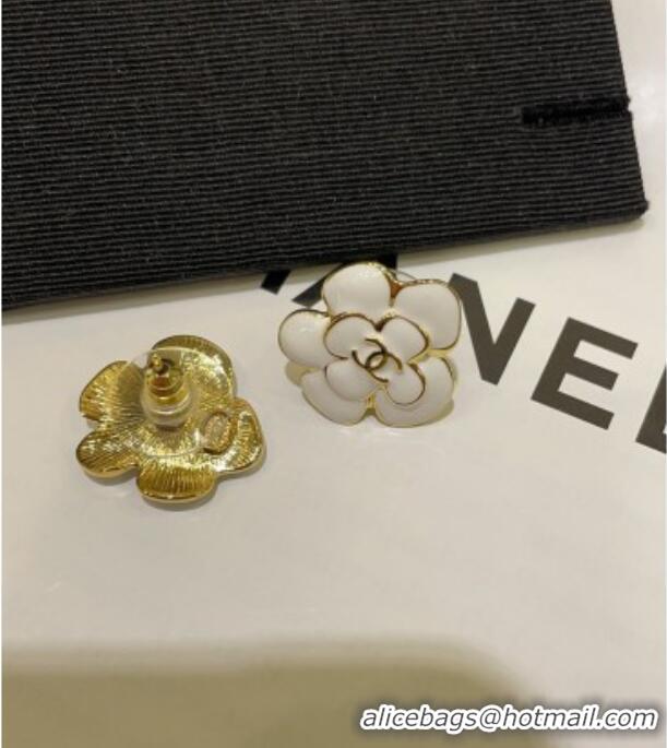 New Fashion Chanel Camellia Studs Earrings CH032028 White 2026