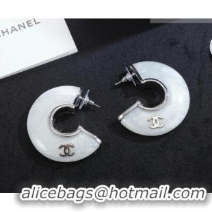 Buy Top Design Chanel Earrings CH080406 Silver/White 2026