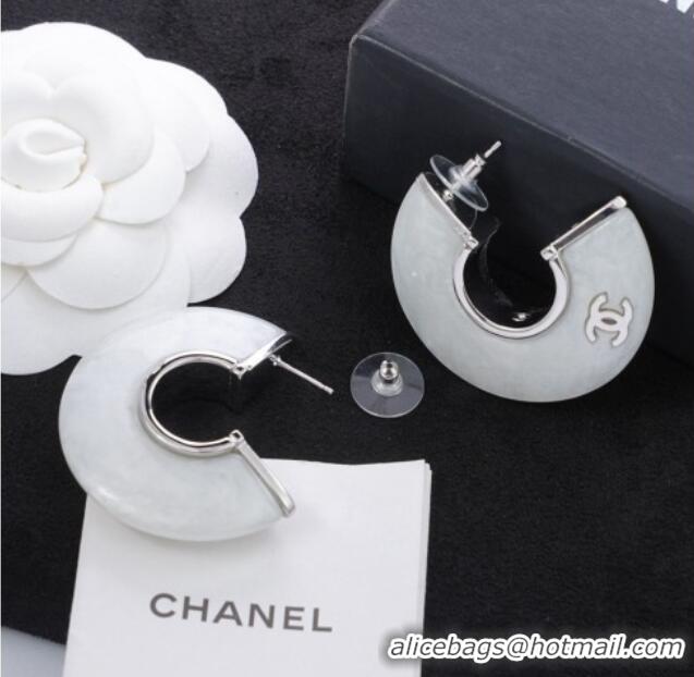 Buy Top Design Chanel Earrings CH080406 Silver/White 2026
