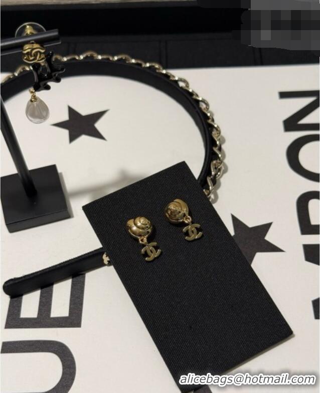 Well Crafted Classic Chanel Conch Earrings CH080429 Gold 2026