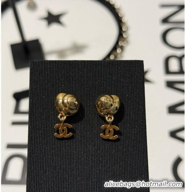Well Crafted Classic Chanel Conch Earrings CH080429 Gold 2026