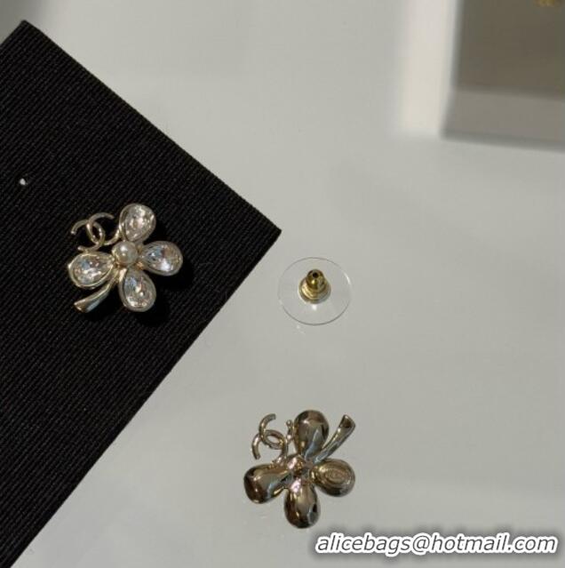 Buy New Cheap Chanel Clover Earrings CH080515 Gold 2026